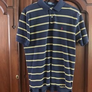 Ralph Lauren Polo Blue/Yellow Mens Large